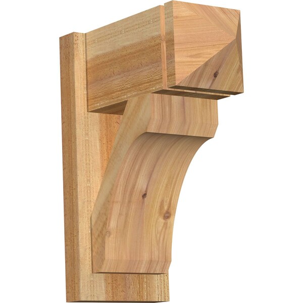 Ekena Millwork Legacy Arts & Crafts Rough Sawn Outlooker, Western Red Cedar, 8"W x 16"D x 20"H OUT08X16X20LEC03RWR - main